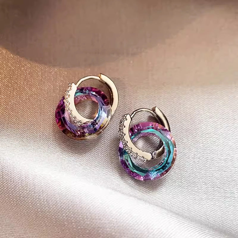 Quality Sier Korean Style Simple Light Stud Earrings