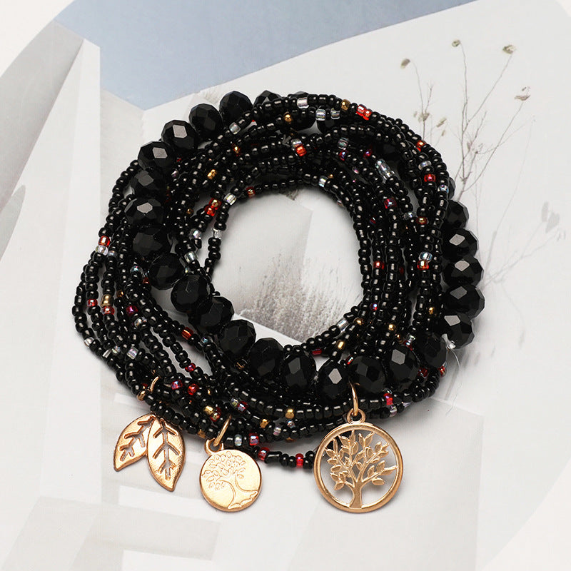 Bohemian Handmade Bead Tree Of Life Bracelet