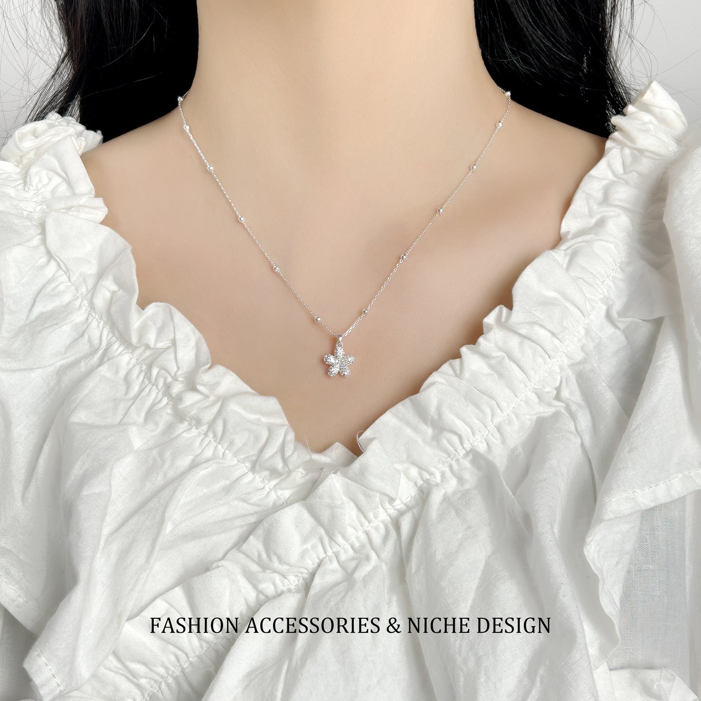 Chain Ear Clip Female Niche Design Stud Earrings