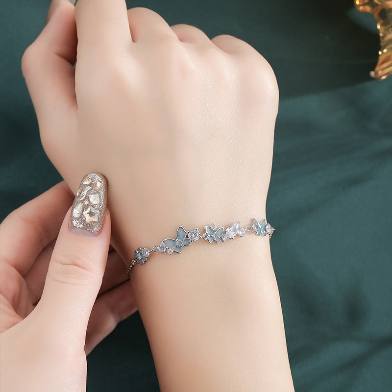 Glory Luminous Butterfly Flower Sweet Elegance Fresh Mori Style Bracelets