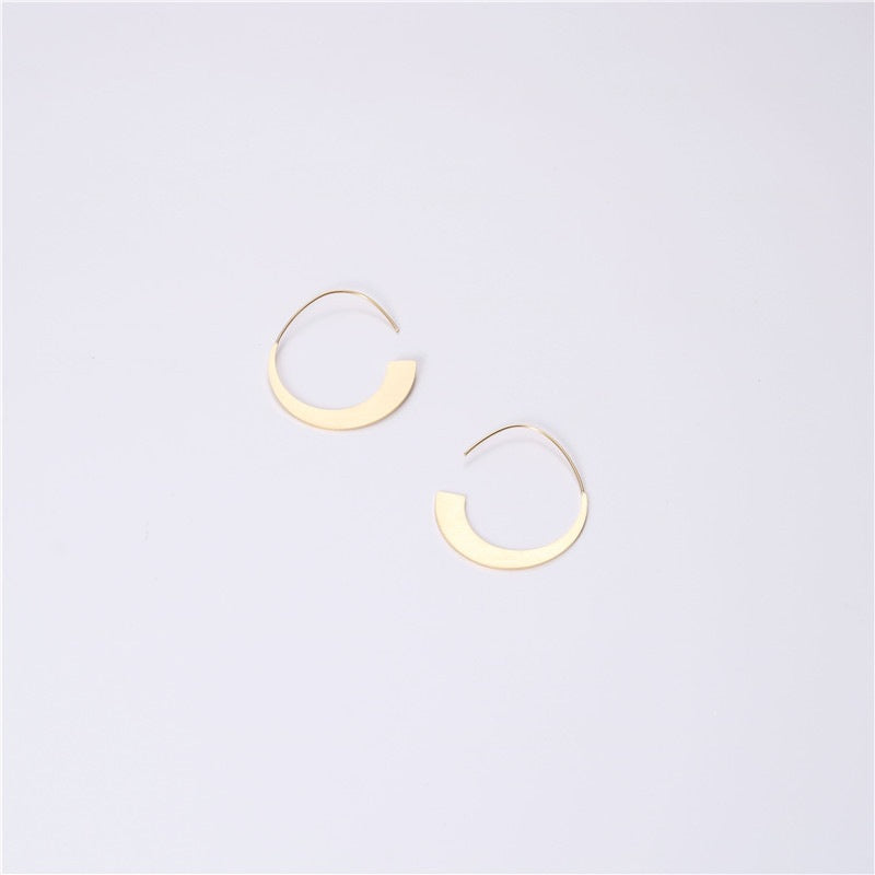 Steel Water Drop Simple Trendy Metal Rings