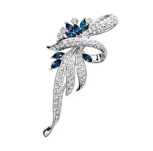Women's Micro Zircon Brooch Exquisite Plant Pin Brooches
