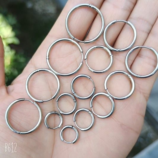 Women's & Men's Stainless Steel Fashion Personality Titanium Ear Earrings