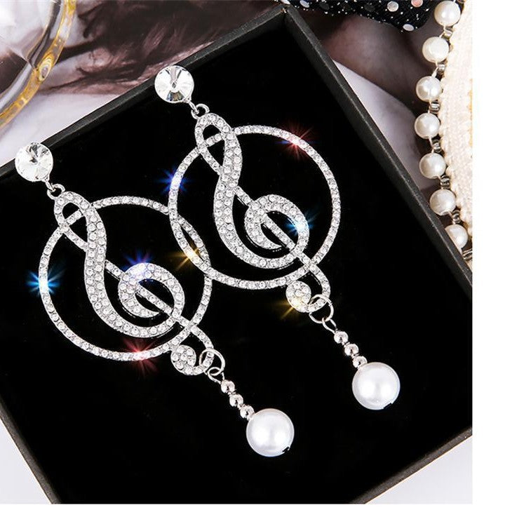 Personalized Note Eardrops Artistic Music Graceful Earrings