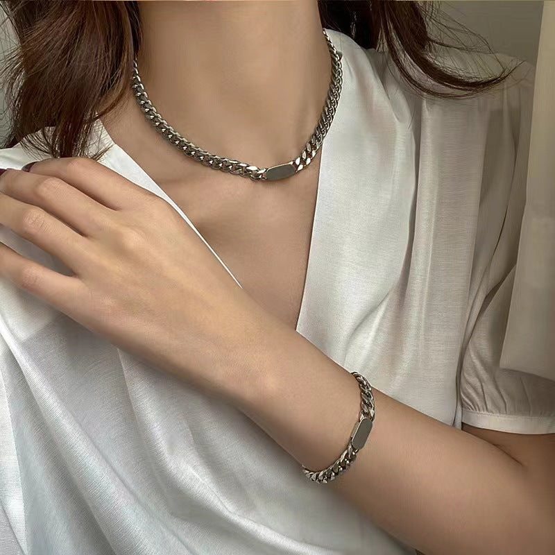 Men's Link Chain Cold Unisex Style Hip Hop Hot Couple Fashion Bracelet