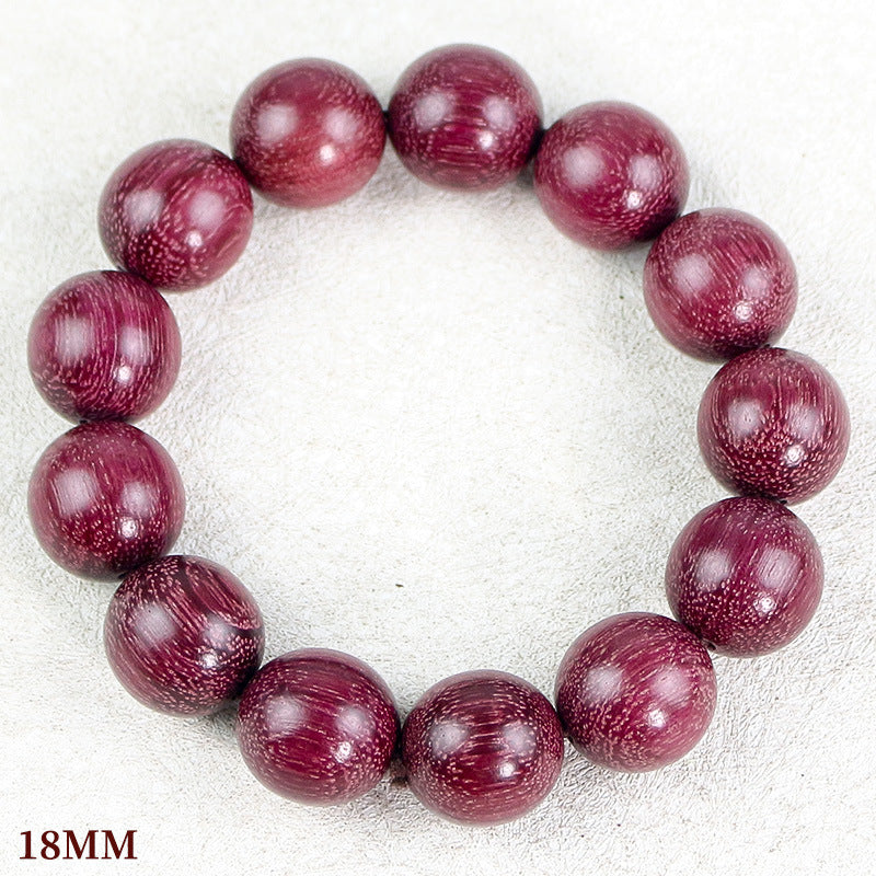Women's & Men's Violet Buddha Beads Chinese Style Rose Rosewood National Wooden Bracelet