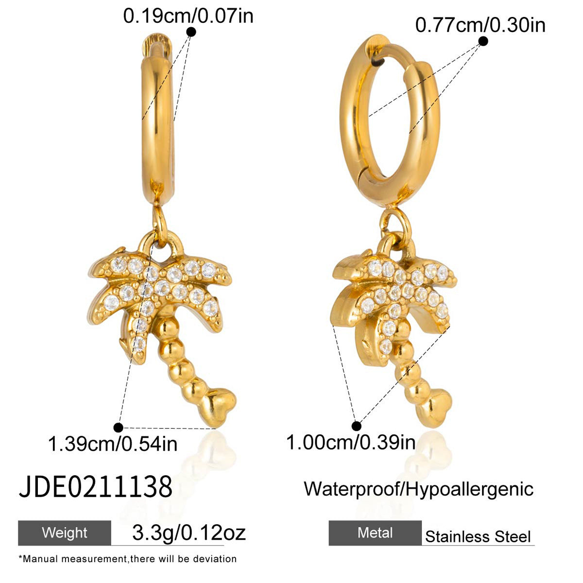 Style Gold Stainless Steel Zircon Marine Light Luxury High Necklace