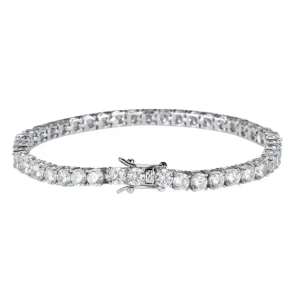 Women's & Men's Drill Hip Hop Tennis Chain Light Bracelets
