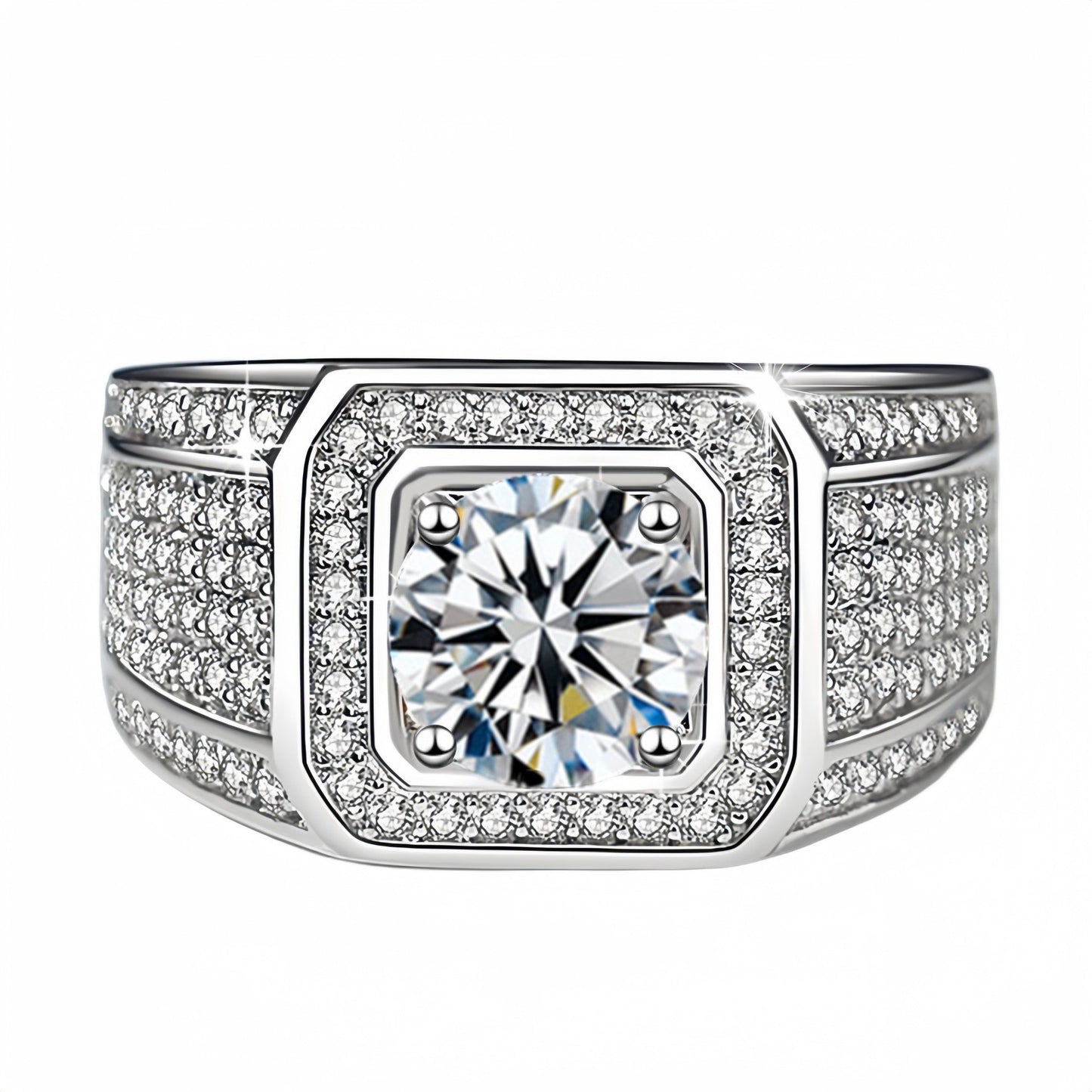 Rose Gold Plated 2 Karat Diamond Rings