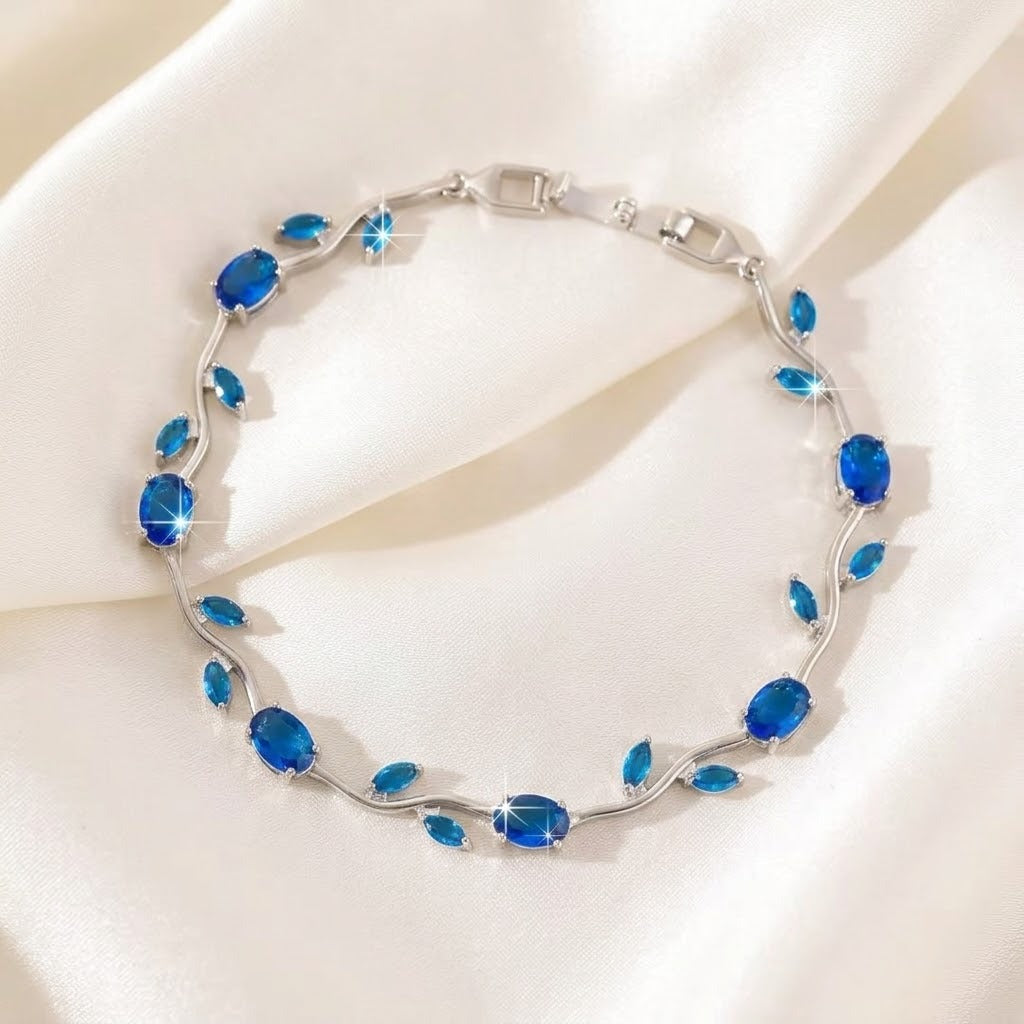 Women's Colorful Tulip Korean Zircon Style Full Diamond Bracelets