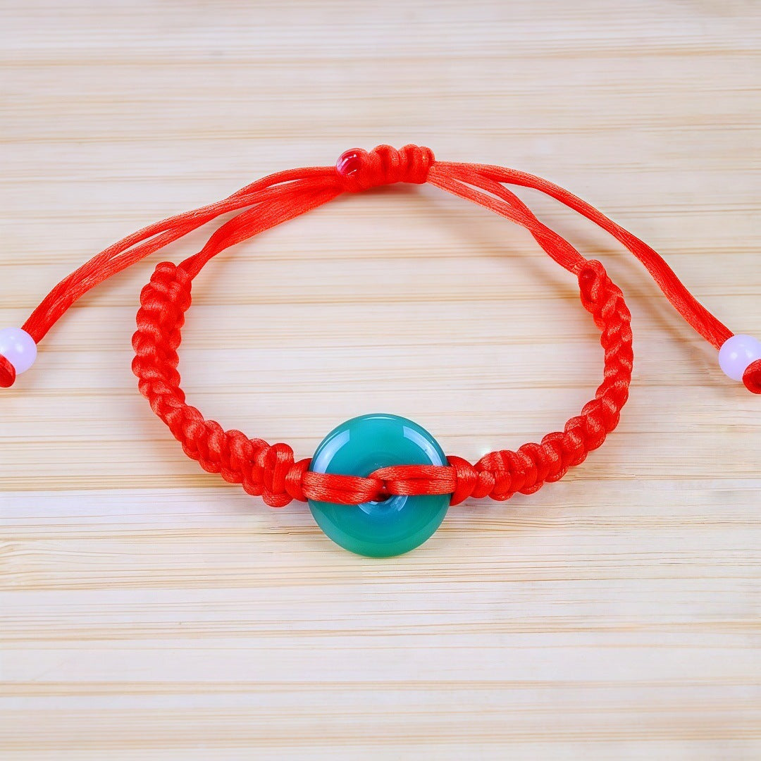 Pure Copper Five Emperor Coins Carrying Strap Coin Dragon Boat Bracelets