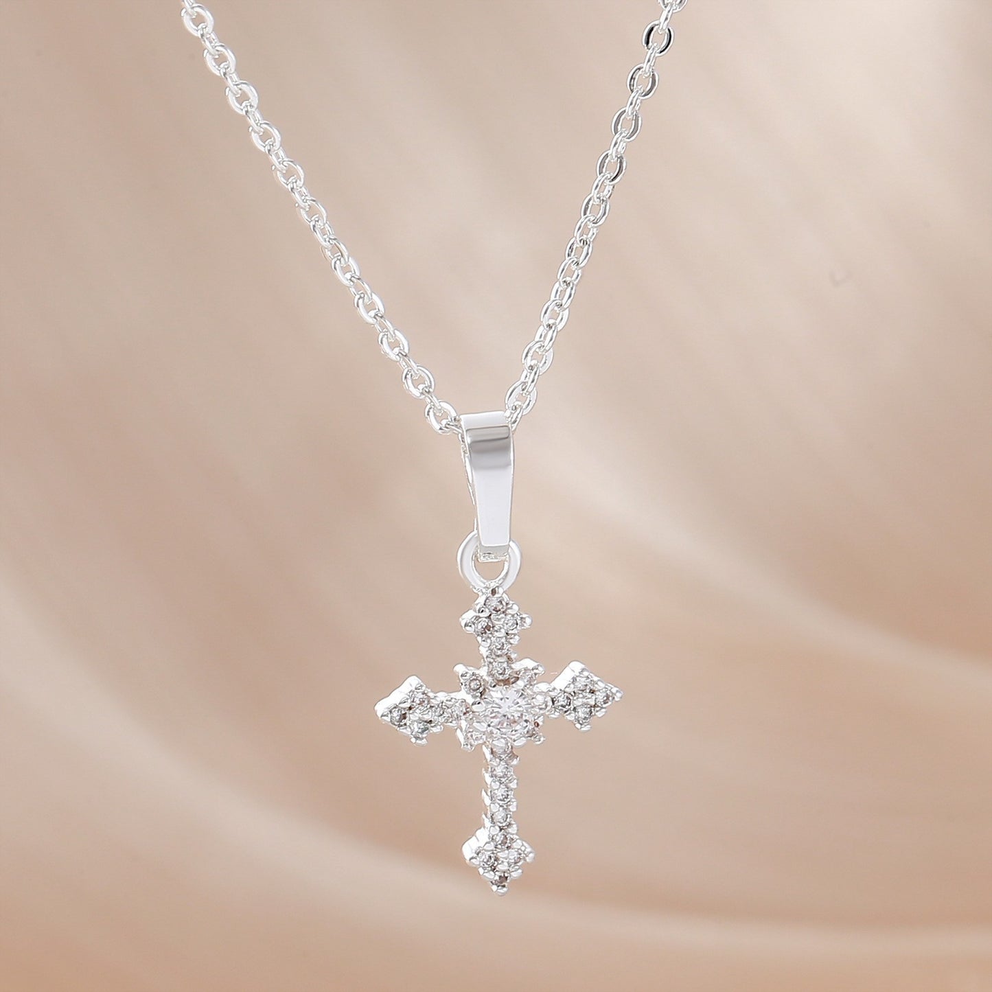 Women's & Men's Trendy Cross Zircon Artistic Retro Necklace