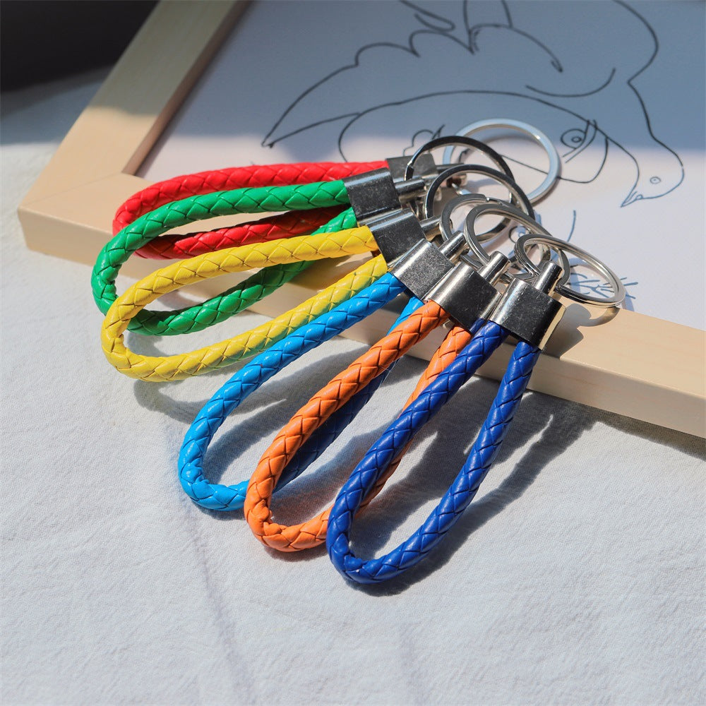 Color Creative Weaving Leather Rope Car Jewelry Accessories