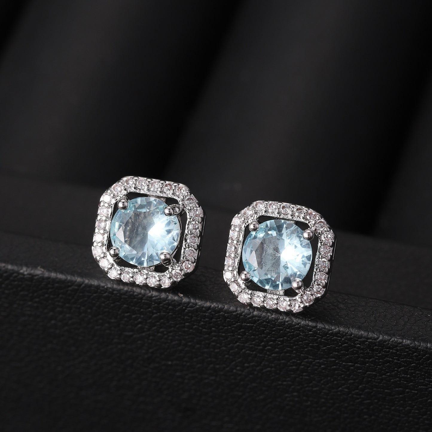 Women's Live Affordable Luxury Fashion Zircon Square Bag Rings