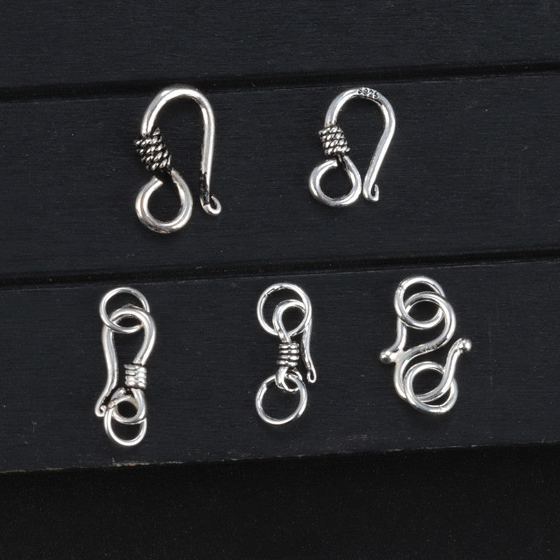 Sier Hook Buckle Sub Vintage Thai Jewelry Accessories