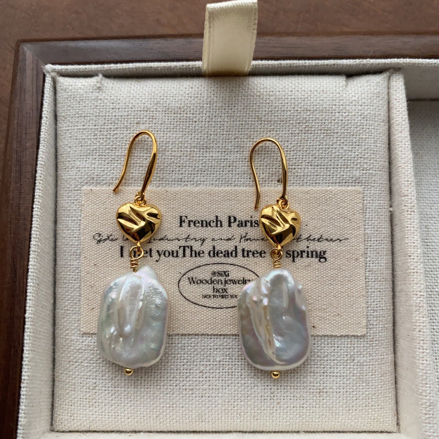 Baroque Pearl Ear Clip High Sense Design Affordable Luxury Earrings