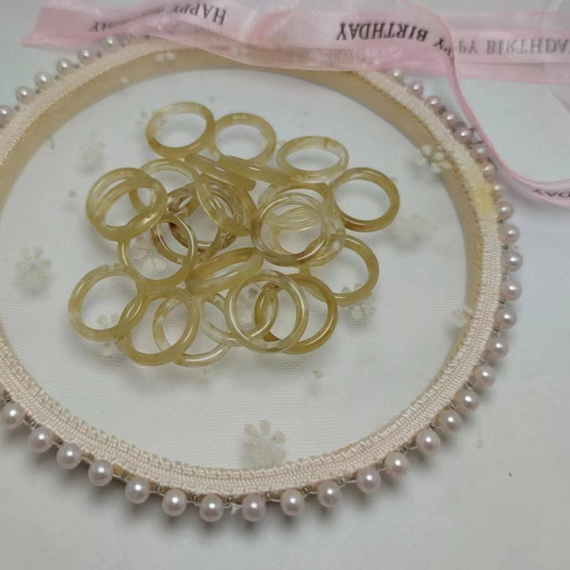 Female Single Material Sticky Accessory International Trade City Ring