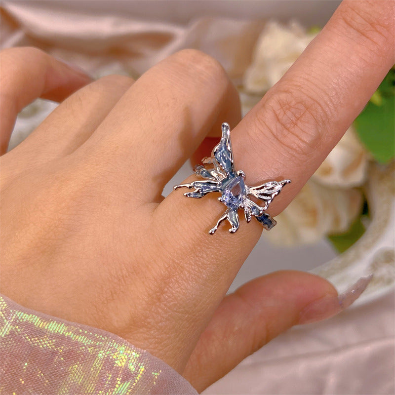 Yuan High-quality Zircon High-grade Color Retaining Open Rings