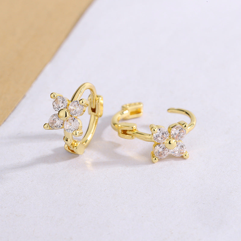 Trendy Inlaid Stone Temperament Four Sets Rings