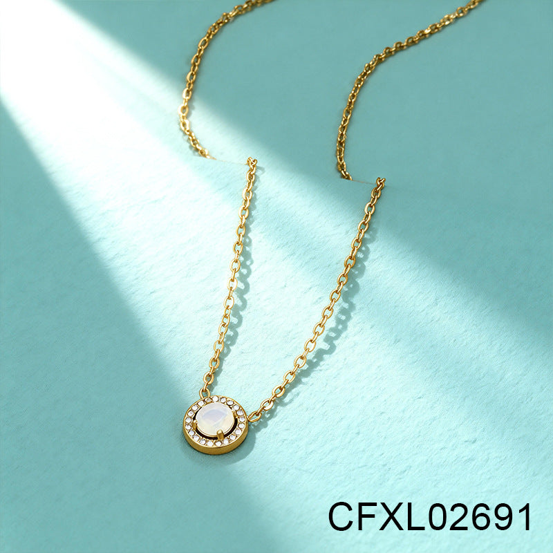 Women's Light Luxury High-grade Titanium Steel Simple Geometric Necklace