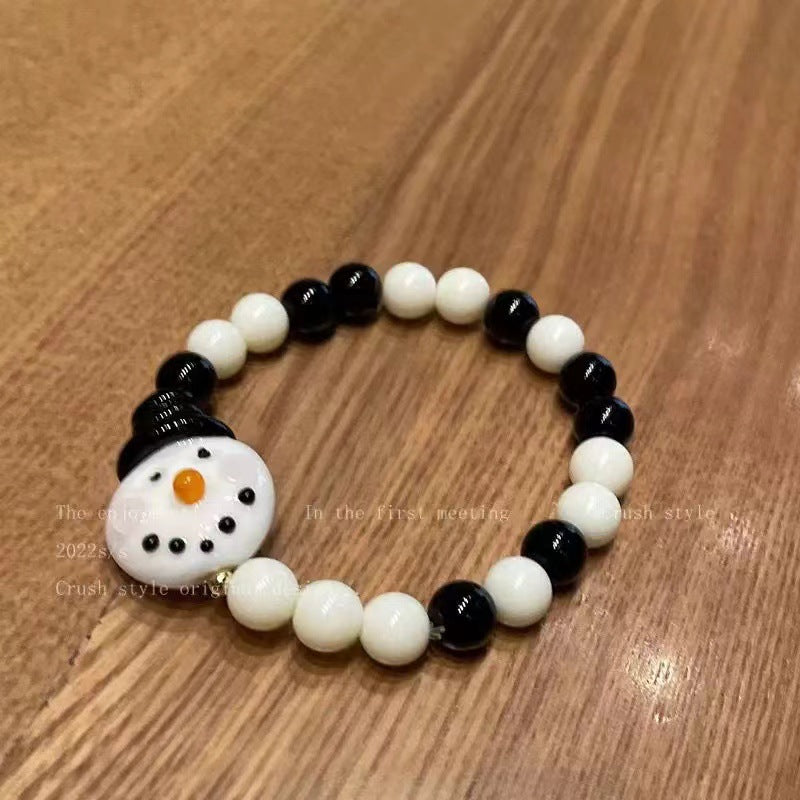 Summer Cute Cartoon Robot Color Beaded Bracelet