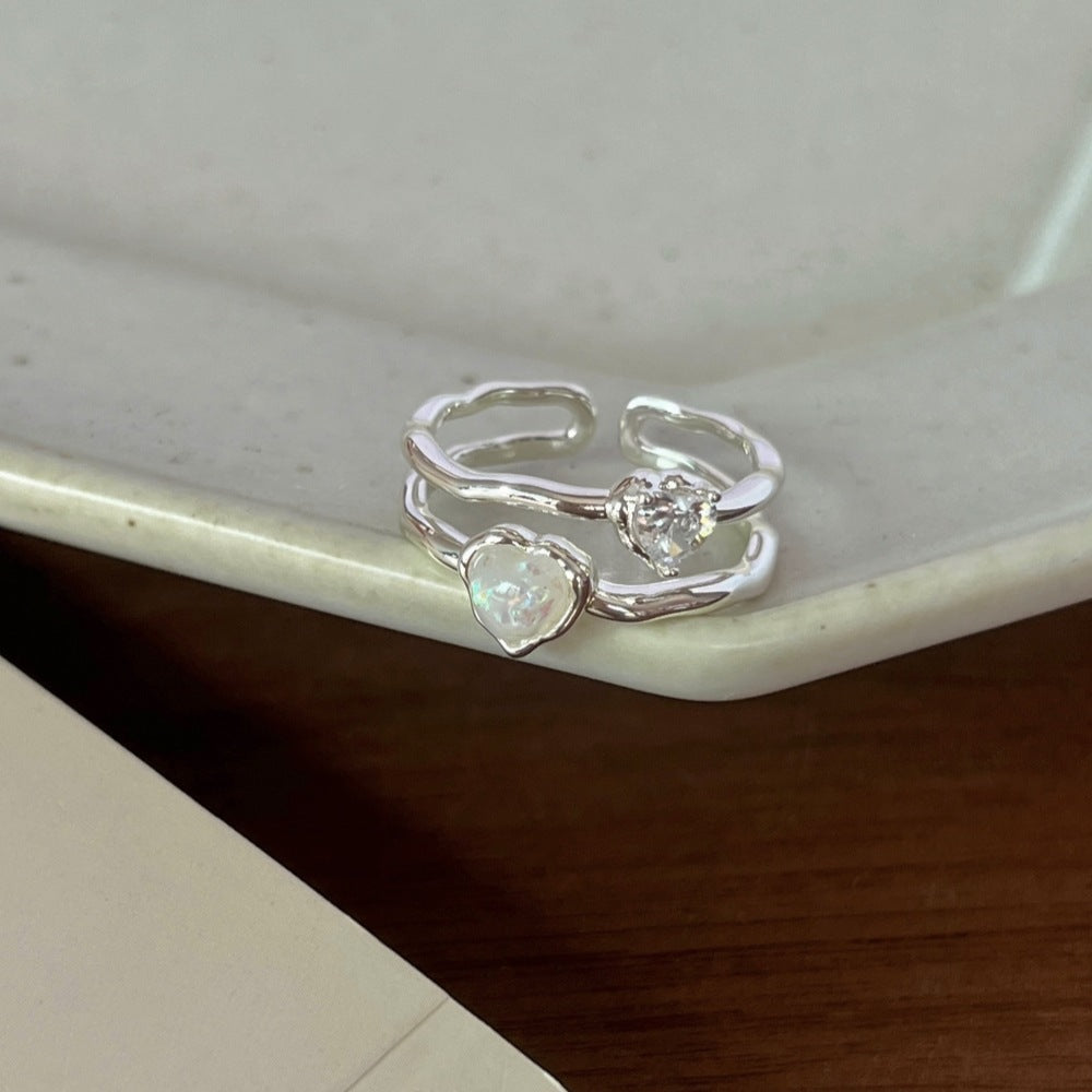 Women's Light Luxury High-grade Temperamental Minority Design Opening Ring