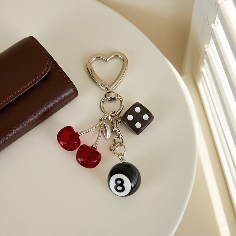 Cherry Billiards Fashion Dice Bag Personalized Hanging Ornaments