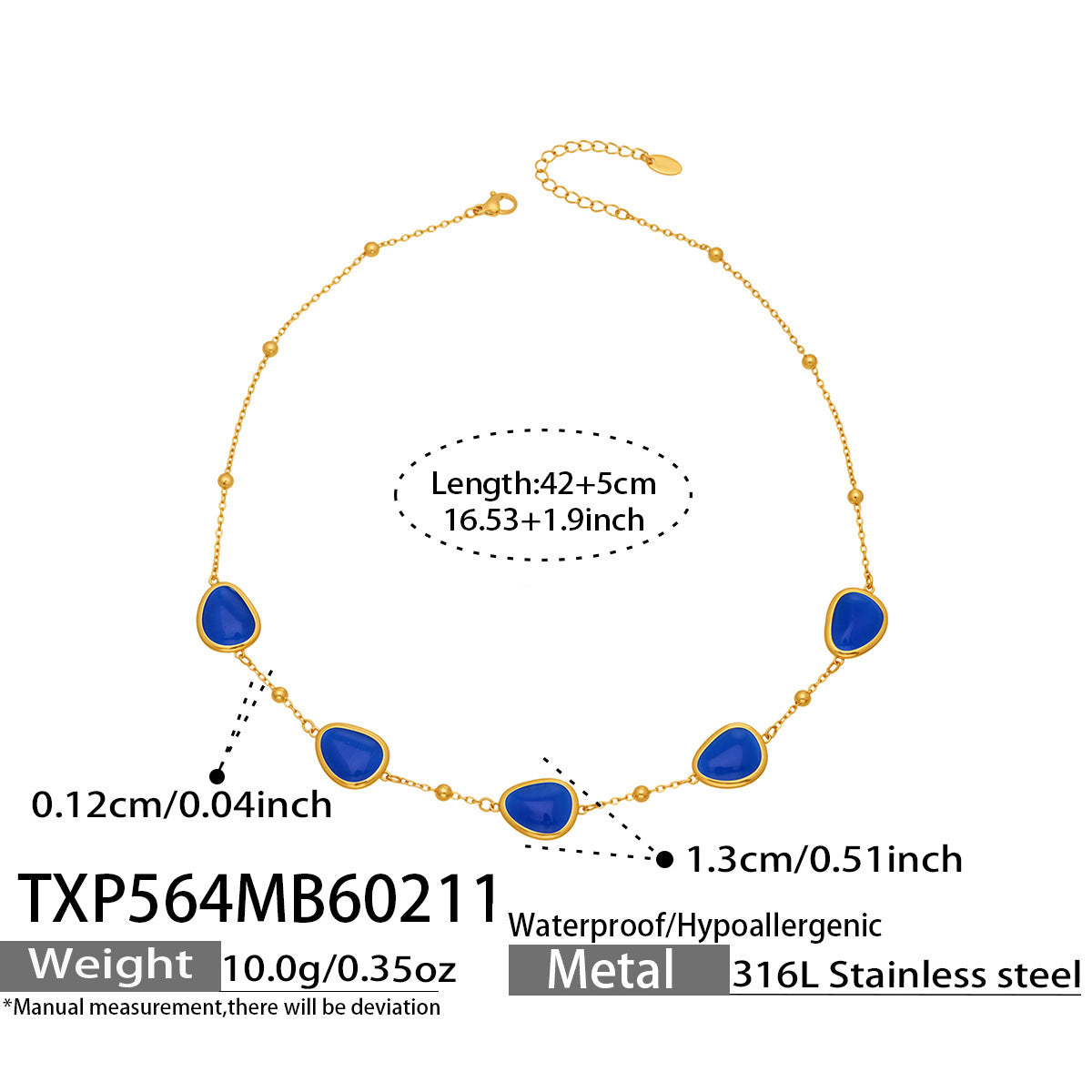 Li Affordable Luxury Style Cut Water Drop-shaped Opal Female Stainless Necklaces