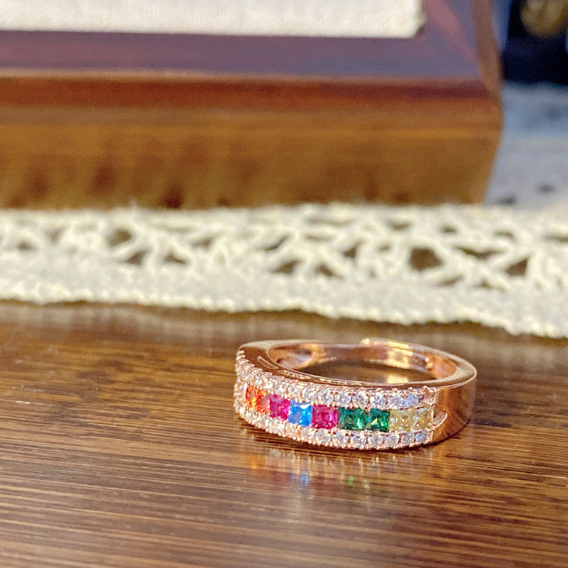 Palace Rose Golden Lace Hollow Open End Expensive Rings