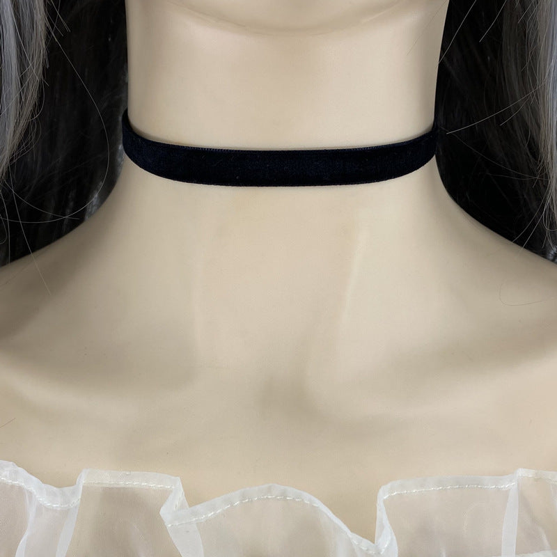 Women's Gothic For Simple Clavicle Chain Black Collar