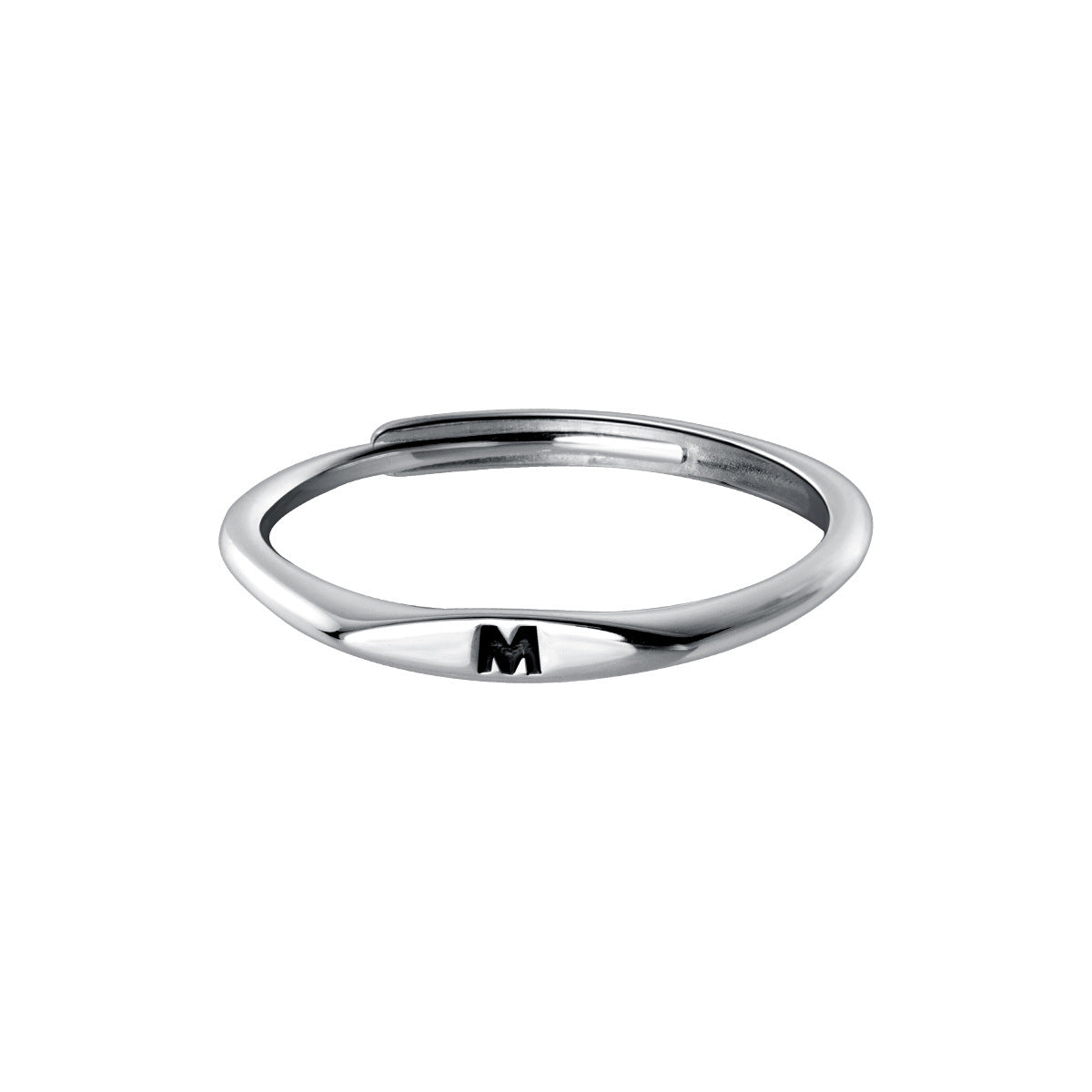 Love Lodge Sterling Sier Letters Niche Design Fashion Rings