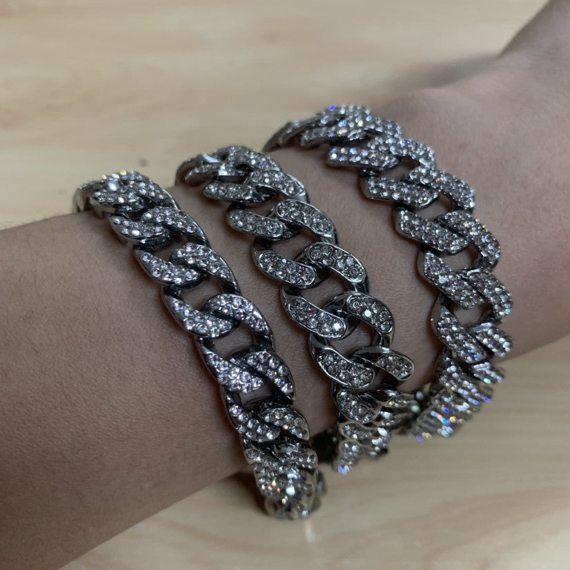 Women's & Men's Cuban Link Chain Hip Hop Alloy Affordable Luxury Bracelet