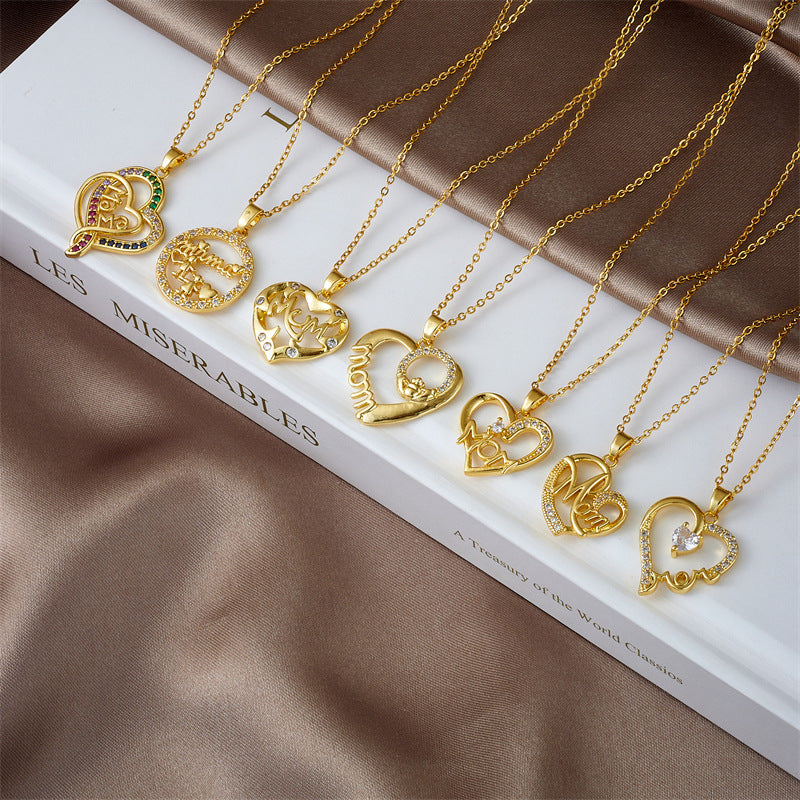 Mother's Day Female Design Love Graceful Clavicle Necklaces