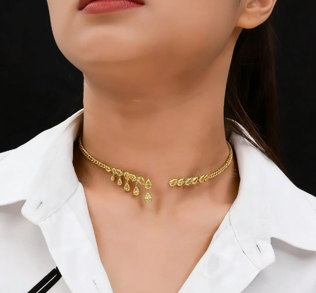 Women's Diamond Open High-grade Party Fashion Alloy Collar