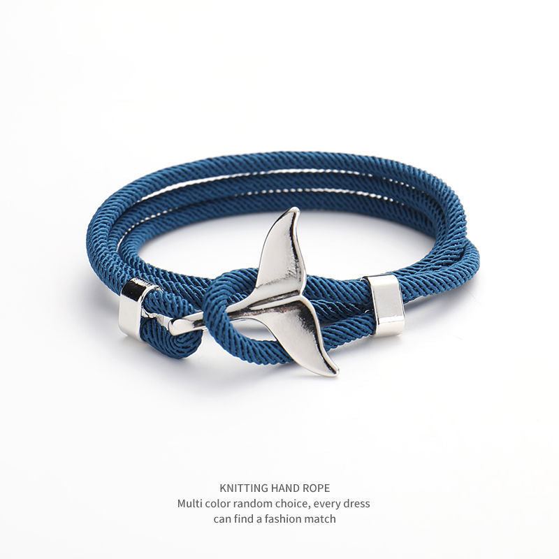 Men's Tail Hand Woven Rope Marine Life Bracelets