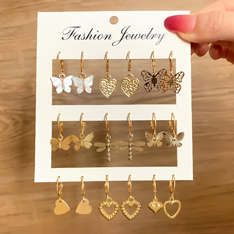 Women's Animal Butterfly Snake Shape Niche High Earrings