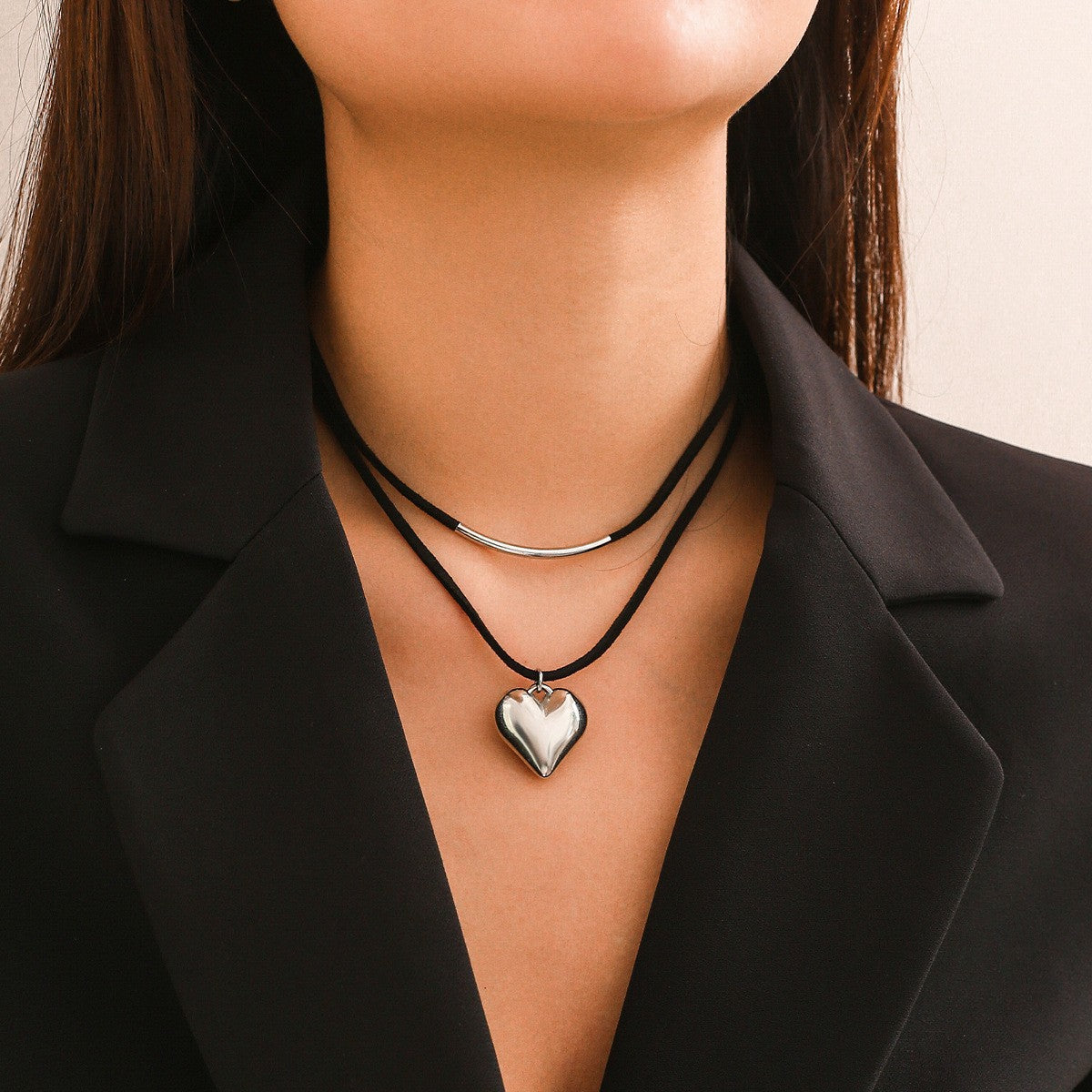 Exaggerated Pull Adjustable Rope Simple Personality Big Necklace