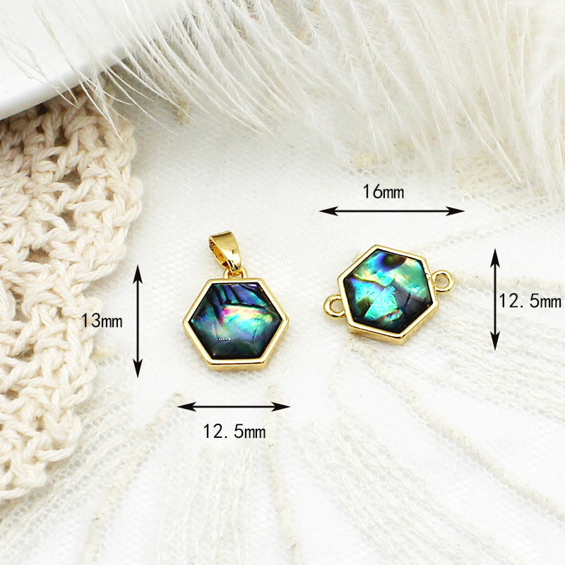 Starry Sky Universe Abalone Shell Geometric Jewelry Accessories