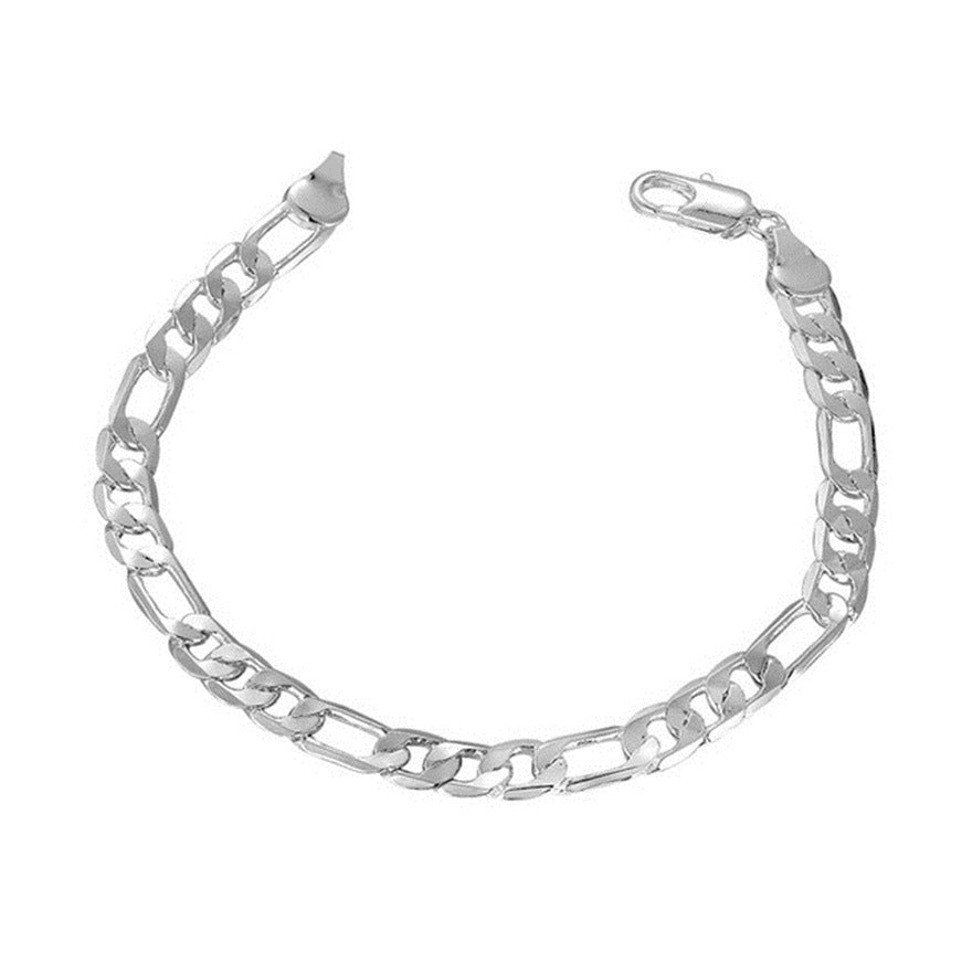 Ornament Sier Plated Personality Three-room One Bracelets