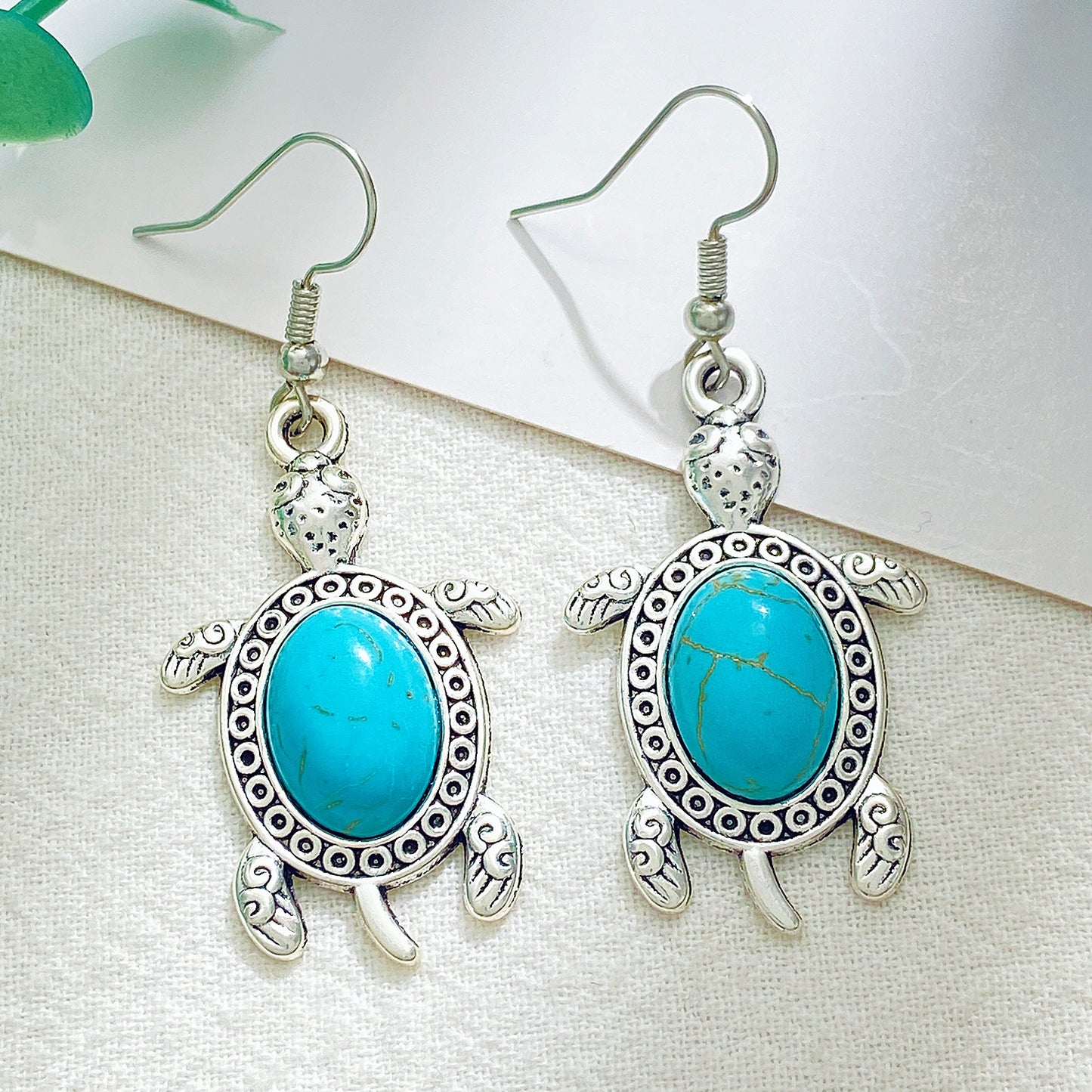 Women's Bohemian Turquoise Turtle Retro Affordable Luxury Rings