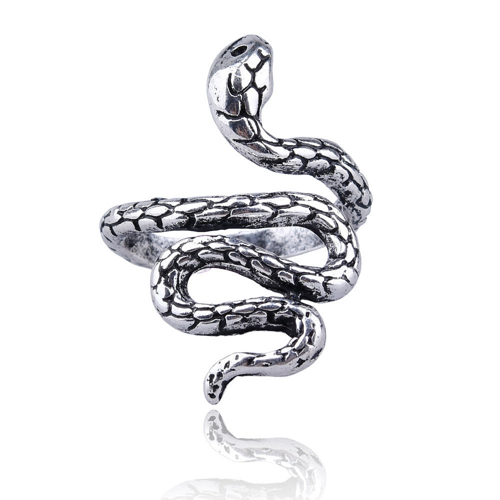 Women's & Men's Vintage Animal Spirit Snake Punk Exaggerated Personality Winding Rings