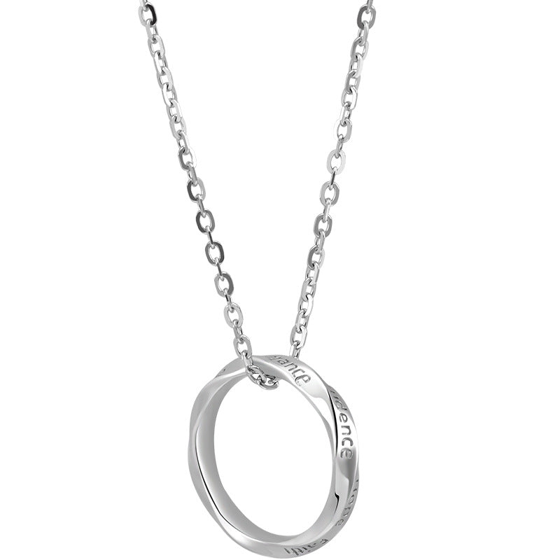 Men's Ornament Fashion Personalized Letters Simple Cold Necklaces