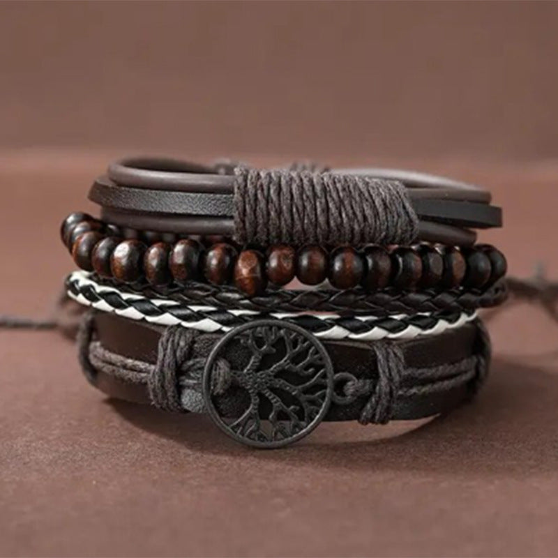 Men's Vintage Weave Handmade Beaded Fashion Suit Bracelets