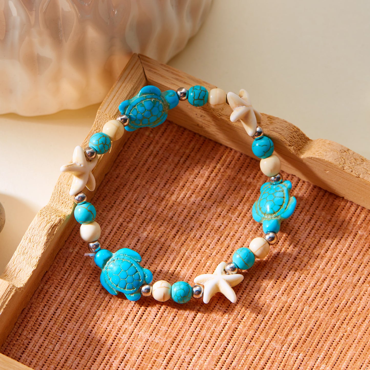 Style Hand-woven Knotted Series Natural Shell Bracelet