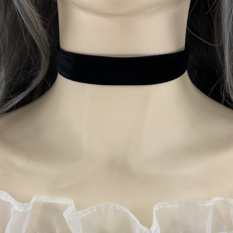 Women's Gothic For Simple Clavicle Chain Black Collar