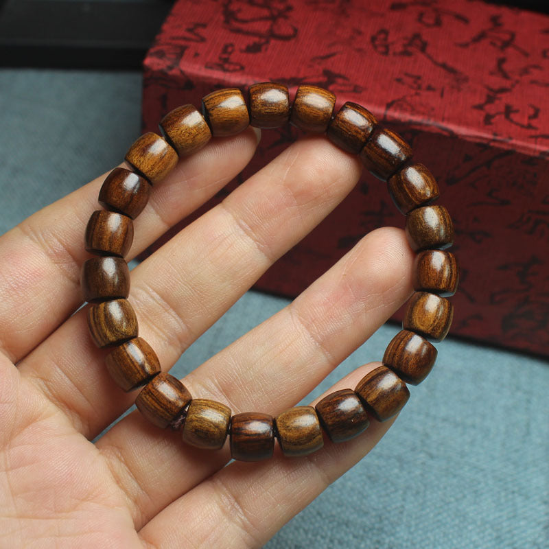 Women's & Men's Round Bead Straight Cut Mori Style Buddha Bracelet