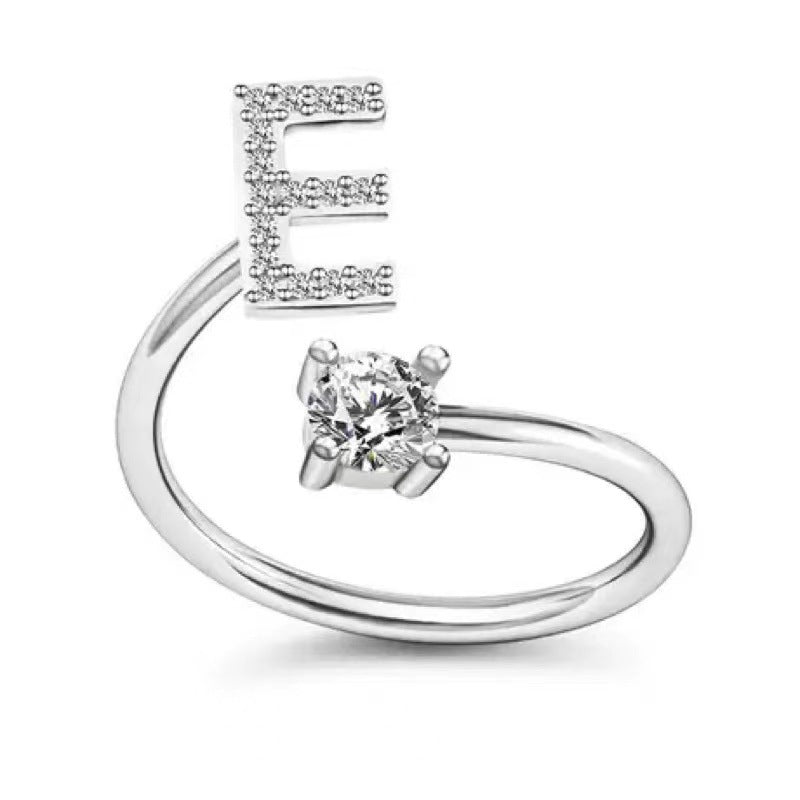 English Letters Adjustable Mouth Fashionmonger Ornament Rings