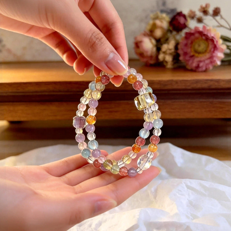 With Shape Square Crystal Fashion Clear Bracelets