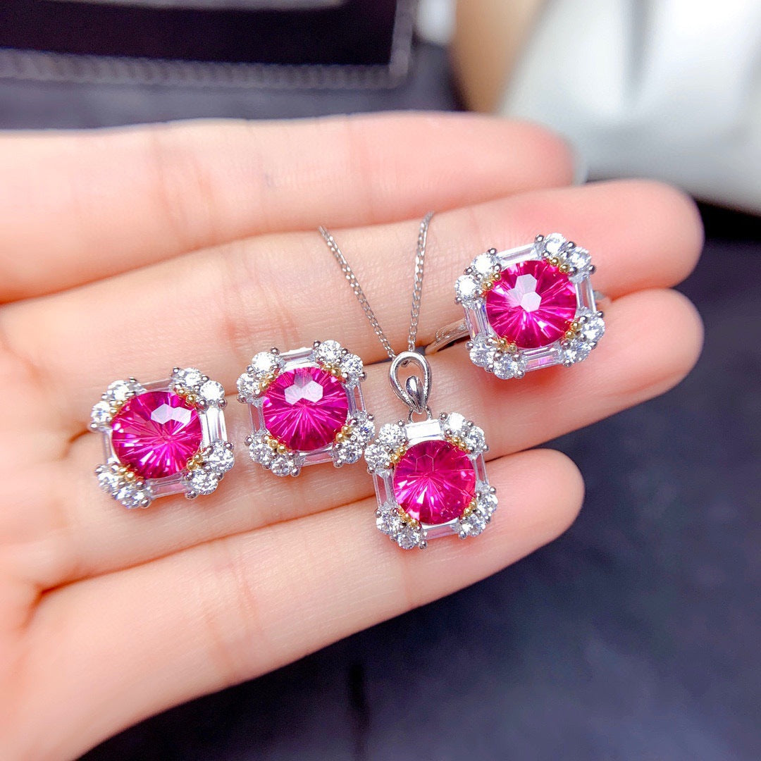 Live Broadcast 2 Karat High Carbon Diamond Imitation Natural Sky Rings