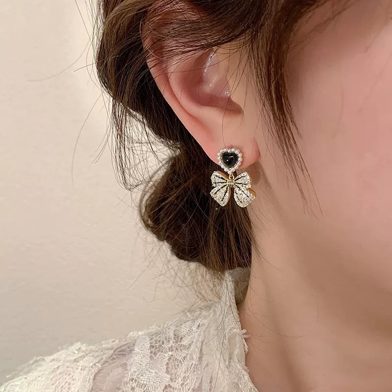 Women's Pearl For Simple Niche Design Love Heart Affordable Luxury Fashion Earrings